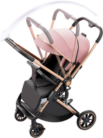Poussette de voyage légère pliée à une main Poussette landau pour bébé ultra-compacte à deux voies