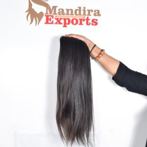 วิกผมมนุษย์สำหรับต่อผม100% ธรรมชาติแท้สีดำแบบอินเดีย - Product Image 2