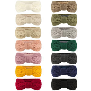 Diademas de punto trenzado para invierno, cintas para la cabeza con nudo, diademas forradas afelpadas, calentadores de orejas, accesorios elásticos para el cabello para niñas y mujeres - Product Image 2