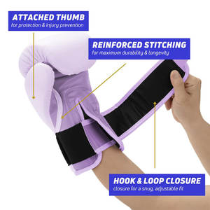 Gants de boxe professionnels en vente chaude, matériau durable, gants de boxe pour adultes - Product Image 4