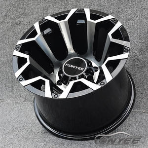 Fonyee roue tout-terrain 15x10 6x139.7 moyeu Concave en aluminium fonte basse pression multi-rayons 4x4 jantes noires en fonte en gros pour Jeep - Product Image 3