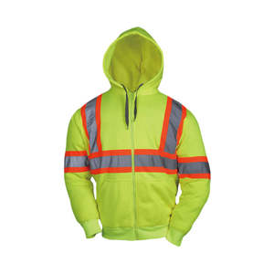 Sudadera de Seguridad Reflectante de Microfibra con Capucha Desmontable, Antibacteriana, Certificada por la CEE, con Logotipo Personalizable para Hombre - Product Image 3