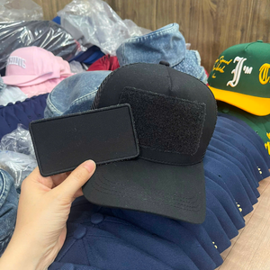 Casquettes de baseball trucker 5 panneaux de haute qualité en gros avec patch velcro amovible, logo personnalisé, casquettes trucker en maille pour sports de plein air - Product Image 2
