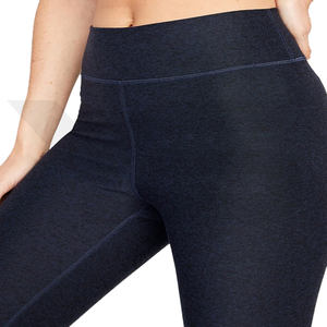 Mallas de yoga para gimnasio con logotipo personalizado más vendidas para mujer, pantalones de yoga con costura, mallas para mujer con opción multicolor - Product Image 3