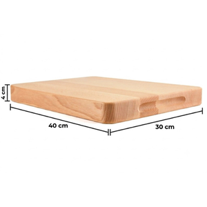 Planche à découper en bois rectangulaire, planche à découper en bois pour la cuisine, préparation des aliments - Product Image 5