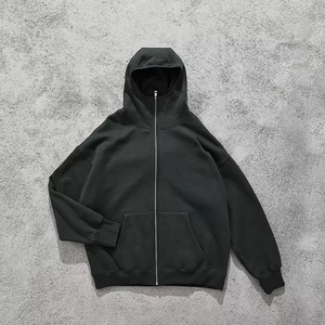 Venta al por mayor Sudadera con capucha Hombres Color Liso Personalizado Sudadera con capucha Sudaderas con capucha de lana de algodón - Product Image 4