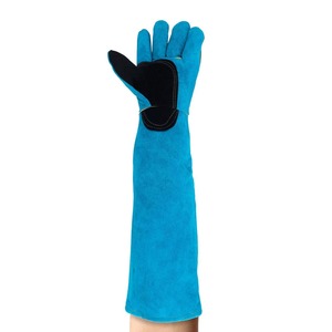 Guantes DE SEGURIDAD DE CUERO PU para control de animales, cierre extraíble impermeable, Color personalizable/tamaño, estilo de uniforme de Hospital para entrenamiento - Product Image 3