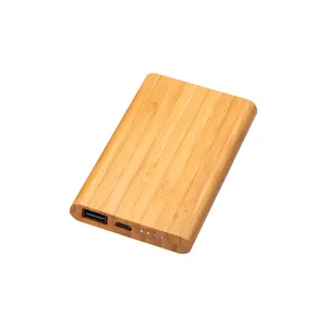 Power Bank in Bambù Personalizzato da 6000mAh, Gadget Promozionali - Product Image 1