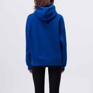 Sudaderas con capucha de gran tamaño para mujer de alta calidad, hombro caído, 100% algodón, manga larga, sudaderas con capucha personalizadas para mujer, tarifa barata/precio de fábrica - Product Image 3