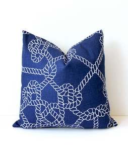 Housse de coussin en coton à thème nautique, modèle 2026, la plus vendue, à prix économique, pour la maison et l'hôtellerie, motif imprimé, décoration de salon - Product Image 1