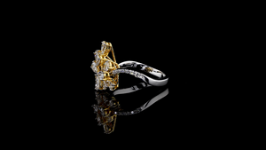 แหวนเพชรทรงมาร์ควิสและทรงลูกแพร์ที่ได้รับการสร้างขึ้นในห้องปฏิบัติการสำหรับผู้หญิง |   เครื่องประดับแฟชั่นสำหรับใส่ลำลอง - Product Image 3