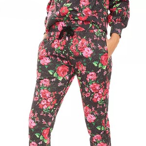 Conjunto de pantalones con capucha y cremallera completa de gran tamaño, venta al por mayor, chándales lavados con ácido con diamantes de imitación, conjunto de dos piezas de invierno de longitud completa - Product Image 2