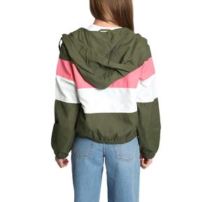 Chaqueta Cortavientos Impermeable y Transpirable para Mujer, Tejido de Nailon Crudo, Diseño con Cremallera, Chaqueta Cortavientos para Mujer, Ropa de Exterior - Product Image 2