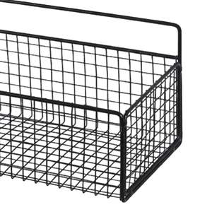 ตะกร้าลวดโลหะแขวนผนังสำหรับจัดเก็บของ ตะกร้าอเนกประสงค์สำหรับห้องครัว ห้องน้ำ และสำนักงาน แข็งแรงทนทาน - Product Image 6
