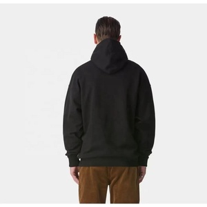 Sweatshirts à capuche streetwear vintage pour hommes 100% coton épais éponge française coupe régulière hiver pas cher prix - Product Image 3