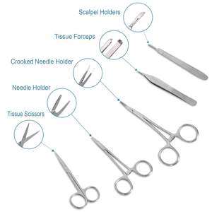ชุดเย็บแผลสำหรับนักเรียนชุดเครื่องมือแพทย์ที่ใส่เข็มคีมกรรไกร - Product Image 5