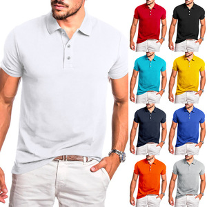 Polo informal liso de poliéster con logotipo personalizado, Polo de trabajo para hombre, camisetas de negocios de punto, camiseta para hombre - Product Image 1