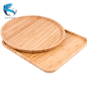 Assiette en bois de bambou fabriquée à la main pour un style de vie vert - Product Image 4