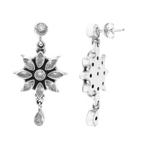 Pendientes de Plata de Ley 925 con circonita cúbica, Pendientes colgantes de diamantes delicados para boda, regalo de aniversario - Product Image 3