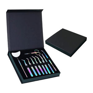 Ensemble de pinces à cils en acier inoxydable de précision de 7 pièces pour extensions de cils outils de beauté en gros à bas prix - Product Image 6