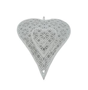 Corazón Colgante de Metal Hecho a Mano Adornos de Navidad Árbol Decorativo Colgante Vacaciones Festivo Decoración del Hogar - Product Image 2