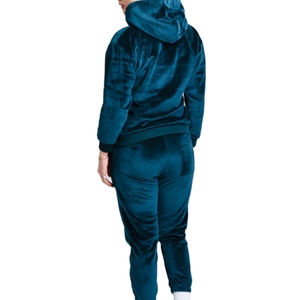 Pulls en velours personnalisés pour femmes, streetwear et sweats décontractés, vente en gros de pulls en molleton doux avec logo personnalisé, marque privée, fournisseur américain - Product Image 4