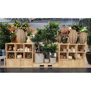 Exhibidor de Madera con Estantes en Forma de Caja, 110 cm de Altura - Product Image 5