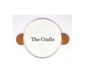 Bandeja de servicio de hierro con cubierta acrílica y asas de madera Juego de dos bandejas de servicio de diferentes tamaños a precios económicos - Product Image 4