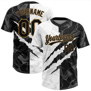 Camiseta Deportiva de Béisbol Estadounidense Unisex Captens LLC - Uniforme de Equipo Estampado por Sublimación con Nombre y Número del Jugador Modelo MR-056 - Product Image 4