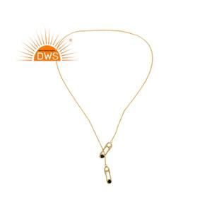 Collar con colgante de ónix negro de diseñador, venta al por mayor, chapado en oro sólida Collar de plata, joyería, Colección Vintage - Product Image 4