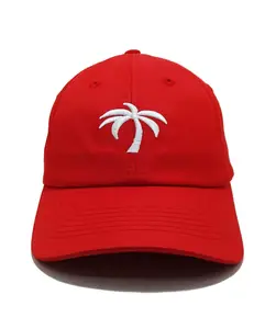 Super Factory in Vietnam Palms Tree Caps Embroidery Brand Name Sport Hats Custom Color Cotton made Baseball Cap One Size