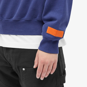 Nouvelle étiquette tissée personnalisée impression graphique de haute qualité en coton éponge français surdimensionné sweat-shirt à col rond pour hommes - Product Image 3