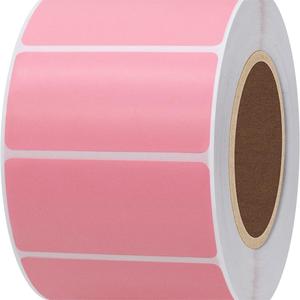 Không thấm nước 2 "x 1" màu hồng trực tiếp nhiệt địa chỉ nhiệt vận chuyển nhãn cho Máy in nhiệt (1000 cái mỗi cuộn) - Product Image 3