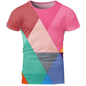 Venta al por mayor de alta calidad precio bajo diseño personalizado sublimación de transferencia de calor impreso personalizado Fitness deporte camisa fabricante hombres - Product Image 1