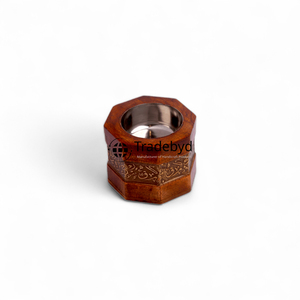 Caja de quemador Bakhoor de madera decorativa con pulido suave y patrones de corte elegantes para uso tradicional de Tradebyd - Product Image 1