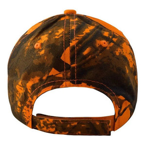 Cappello da Cacciatore con Chiusura in Velcro - Marca SION Nero/Arancione - Product Image 4