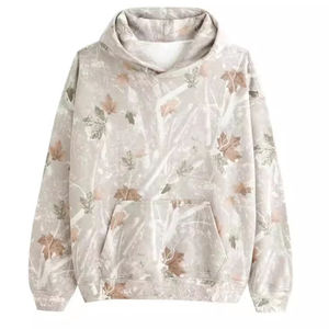 Sudadera térmica de lana lavada Vintage personalizada para hombre, sudaderas con capucha de manga larga con estampado de hojaldre, sudadera holgada para invierno - Product Image 2