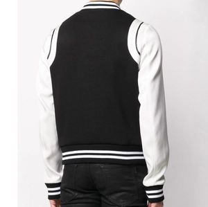 Vente en gros de baseball de bonne qualité pour hommes veste de baseball en cuir à manches longues coupe-vent matelassée pour hommes - Product Image 2