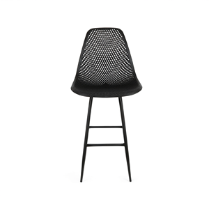 Taburete de Barra NEWBELLA Sapphire Ada 65, 65 cm, Negro, de Fibra de Vidrio Reforzada con PP, para Isla de Cocina y Barra de Desayuno, Hecho en Turquía - Product Image 2