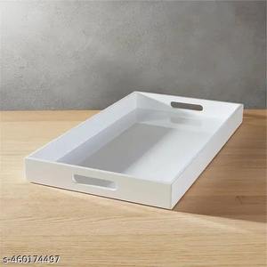 Bandeja de Metal con Acabado Antiguo Hecha a Mano Técnica de Esmalte Funcional para Servir y Decorar el Hogar - Product Image 5