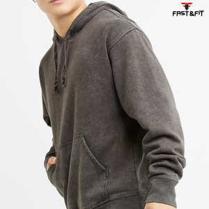 Factory Best Quality <b>Men's</b> Pullover Hoodies Acid <b>Wash</b> Design with Your Own Logo Digital Printing for Winter - Product Image 3