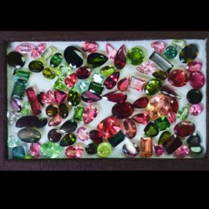 Natural Tourmaline 304 Carat 96 Pieces Loose Jewelry Makings Mix Size and Shape <b>Cushion</b> Cut Gemstones - Product Image 6