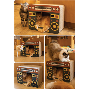 กระดาษแข็งที่ข่วนแบบโต้ตอบสำหรับแมวบ้านลูกฟูกแบบมีฟิล์มป้องกันเฟอร์นิเจอร์ล่าสุด - Product Image 6