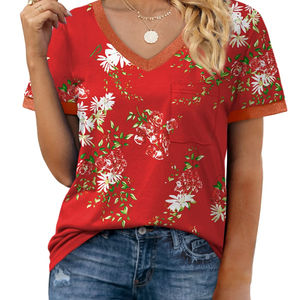 Respirant femmes Sublimation t-shirt séchage rapide anti-rides durable anti-bactérien OEM service vente chaude femmes t-shirt - Product Image 1