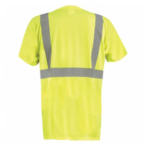 High Visibility Reflective Knitted <b>Short</b> <b>Sleeve</b> T-<b>Shirts</b> Formal Safety Clothing for Road Construction and Traffic Duty - Product Image 2