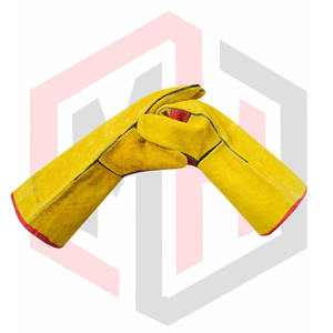 Guantes de trabajo de cuero antifuego de MOQ bajo Guantes DE SEGURIDAD DE PREVENCIÓN DE cortes para hombres para industrial - Product Image 6