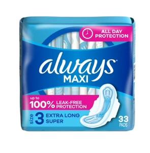 Always Ultra Thin <b>Pads</b> with Wings Size 3 Extra Long Super 84 Count Soft Comfortable Absorbent Leak Guard For Sale <b>Cheap</b> - Product Image 2