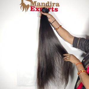 Extensiones de cabello humano virgen indio crudo 100%, cutícula alineada, tejido recto sedoso para mujeres, Color negro, onda profunda suelta, precio - Product Image 3