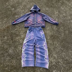 Survêtement 100% coton délavé à l'acide pour hommes avec logo personnalisé nouvel arrivage avec un prix compétitif bon marché dans le meilleur matériel avec votre propre logo - Product Image 6