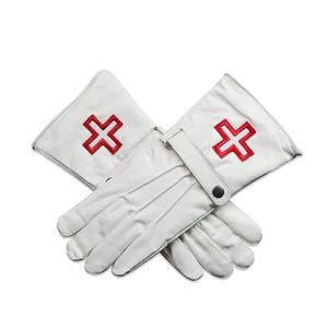 Shriner Emblem Gants maçonniques en coton | Gants brodés maçonniques avec logo personnalisé Gants Shriner - Product Image 6